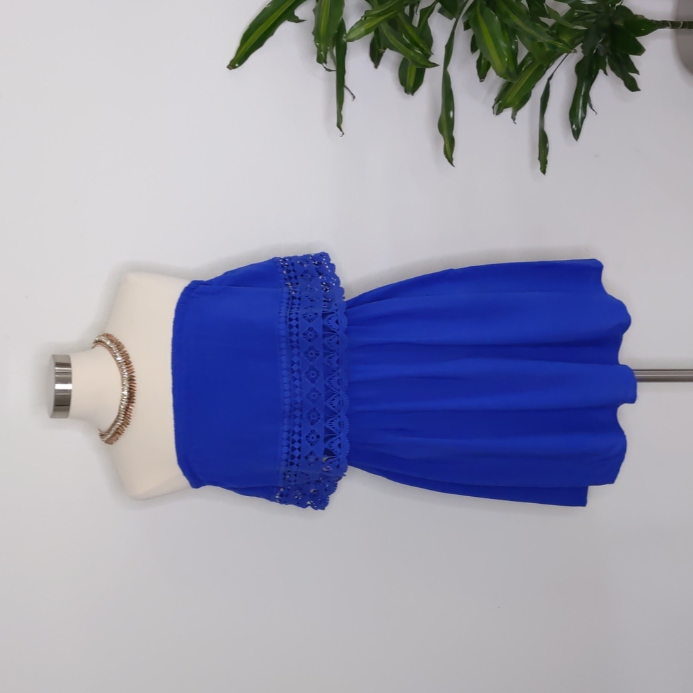 Xhilaration womens  Dress off shoilder Blue size Medium